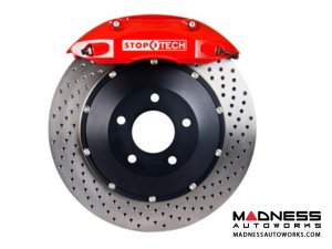 MINI Cooper/ Cooper S Front Big Brake Kit by Stop Tech - ST40 Red Calipers/ Drilled Rotors 328mmx28mm (R52/ 56)